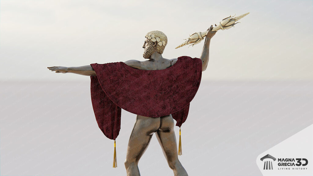 Magna Grecia 3D Testa di Basilea Zeus Eleutherios lato sinistro