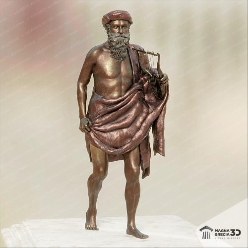 Magna Grecia 3D Testa del Filosofo da Porticello Pitagora di Samo